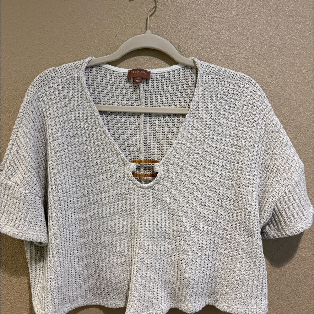 Cozy White Knit Sweater